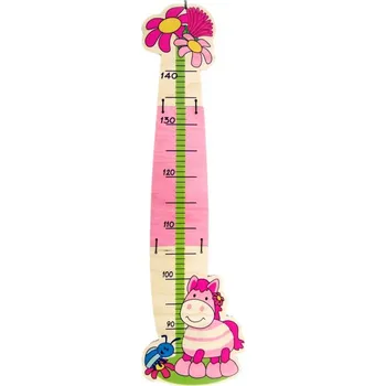 Samolepící dekorace Dřevěný dětský metr KONÍČEK - HESS