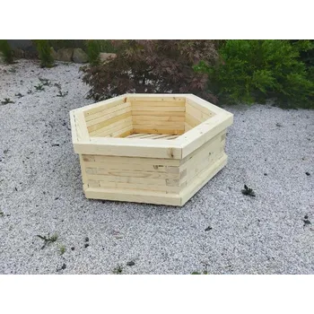 Truhlík Tesařství Luňáček s.r.o Zahradní dřevěný truhlík - 75x75x32 - smrk