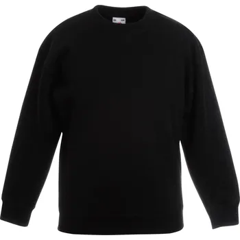 Chlapecká mikina Fruit of the Loom Dětská mikina F.O.L. Classic Kids Set-In Sweat Velikost: 9-11 let, Barva: černá