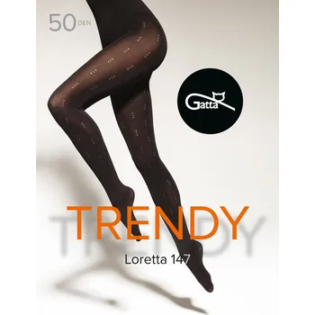 Dámské erotické punčochy Gatta Loretta 147 Tights Nero Velikost 2-S