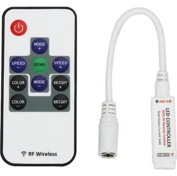 LED páska RGB Ovladač kabelový s konektorem 12A, RF Ovladač