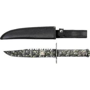 Replika zbraně Dýka JUNGLE s LEBKAMA 101inc (Dýka je takticky tvarovaná pro přežití, je zhotovená z kvalitní oceli.)
