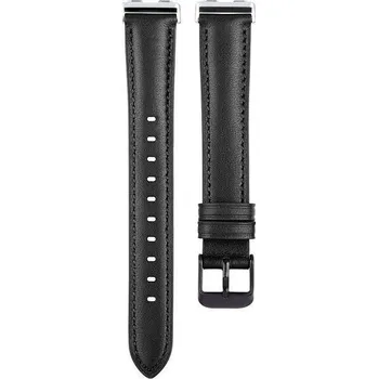 Ostatní příslušenství k chytrým hodinkám eses Kožený řemínek pro Huawei Band 8, 9 a 10 - Černý