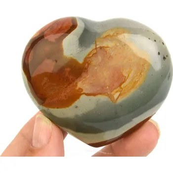 Přírodní kámen Srdce z jaspisu pestrého 160g