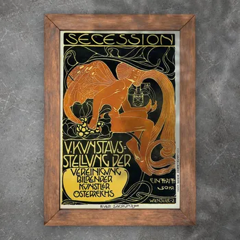 Plakát Plakát Plakát Vídeňská secese pátá výstava