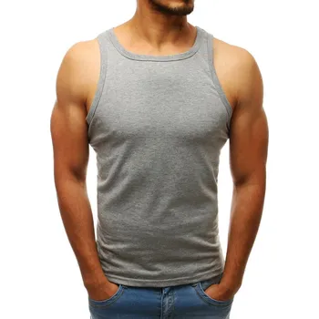 Pánské tričko Pánské tričko bez rukávů šedé Dstreet RX3587