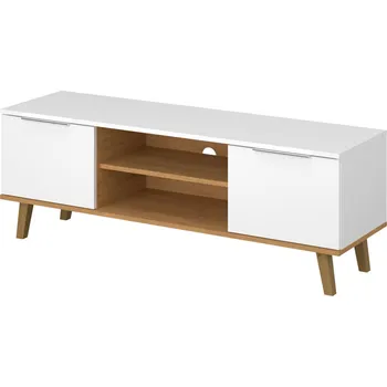 Televizní stolek TV stolek 2d/140 bílý / dub kamenný Neptun