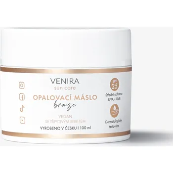 Přípravek na opalování Venira Bronze opalovací máslo SPF25 100 ml