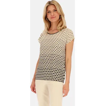 Dámský Top Over Beige - Potis & Verso béžová s černou 44