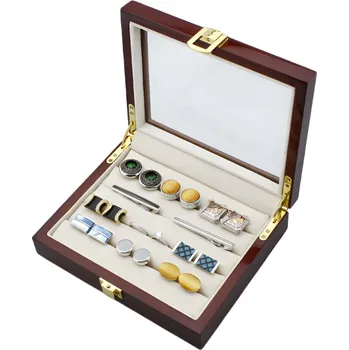 Šperkovnice Amparo Miranda® Dřevěná kazeta na manžetové knoflíky AM934