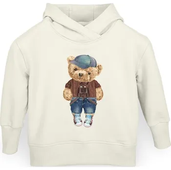 CEBA BABY dětská mikina s kapucí Fluffy Puffy Stu 12-24 m bílá