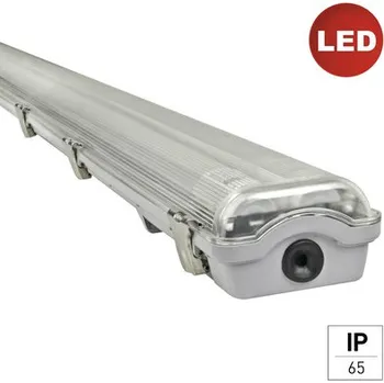 LED pracovní vodotěsné svítidlo E2 IP65 2x 24W 7200lm 4000K 1568 mm šedé