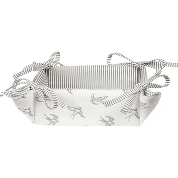 chlebník Bavlněný košík na servírování pečiva Swallow Sky – 35x35x8 cm