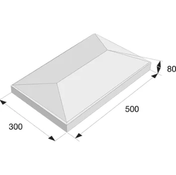 zdivo Presbeton deska zákrytová ZD 3-20 sloupková, přírodní