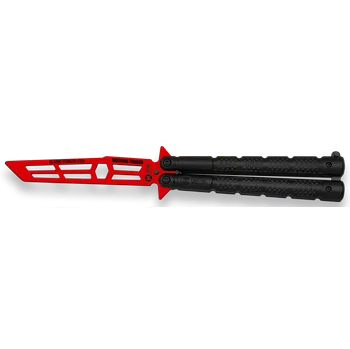 Bojový nůž Tréninkový nůž motýlek K25 Red / 10.5cm