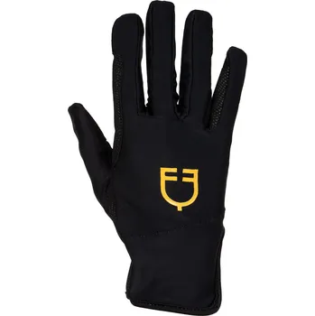 Jezdecké rukavice EQUESTRO Rukavice Light Equestro, dámské, černé XS