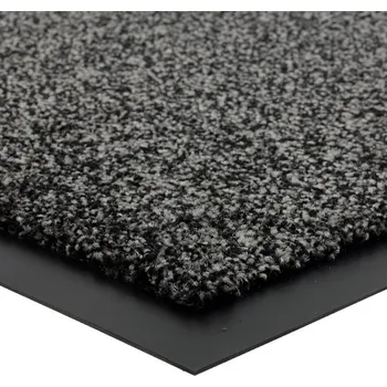 Rohožka Šedá vnitřní čistící vstupní rohož FLOMA Briljant (Bfl-S1) - délka 80 cm, šířka 120 cm a výška 0,9 cm