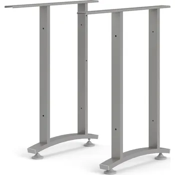 Počítačový stůl FalcoNabytek Rohové nohy stolu Office 438 silver grey