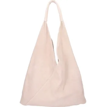 Kabelka Kožená velká dámská kabelka Alma pudrová