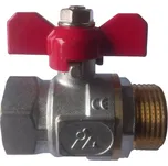 Kulový kohout s motýlem 1" MF plnoprůtočný PN 30