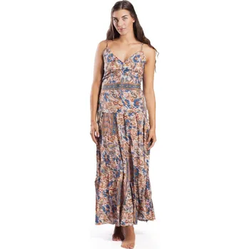 Dámské šaty Dámské šaty dlouhé SARAI krémovo-modré