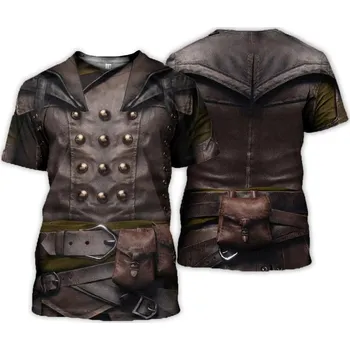 Pánské tričko Tričko s originálním potiskem Řecké středověké brnění 3D Velikost: XXS, Barva (Varianta): tričko 7