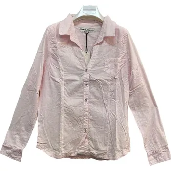 Dámská košile Cars Jeans Dámská pruhovaná košile s dlouhým rukávem - bílo-růžová Velikosti XS-XXL: L Nové zboží