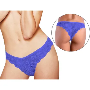 Kalhotky Jadea - Krajkové brazilky 1628 - modrá - electric blu/S