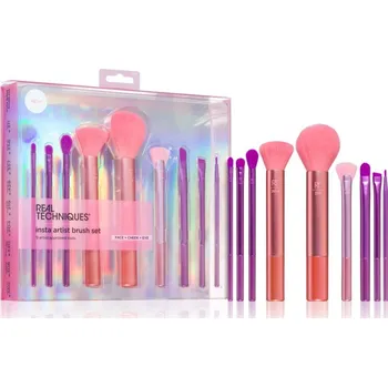 Kosmetika Real Techniques Insta Artist RT 360 plochý štětec na detaily 1 ks + RT 306 štětec na pudr suchý, práškový 1 ks + RT 320 štětec na blending 1 ks + RT 204 štětec na aplikaci tekutých a pudrových produktů 1 ks + RT 219 štětec na pudr 1 ks + RT 428 vějířový š