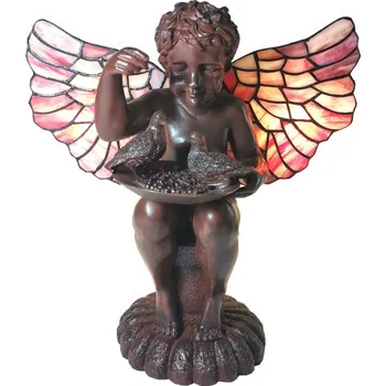 Dekorativní svítidlo Stolní lampa Tiffany Ange – 33x21x33 cm + doprava zdarma