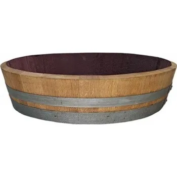 Květináč Květináč z dubového sudu olejový nátěr 70L olejovy nater 70L