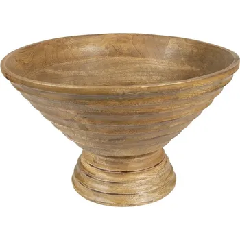 Dřevěná servírovací mísa na podstavci – 30x20 cm