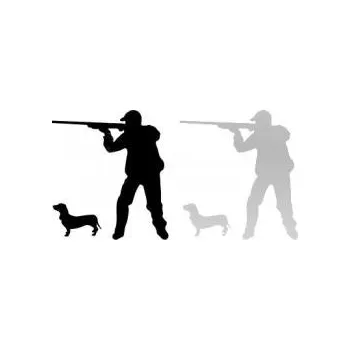 samolepka E-myslivost Samolepka pro myslivce - Myslivec 08 - Barva černá