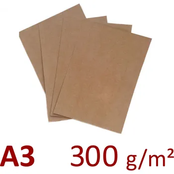 Výtvarný papír Tvrdý kreativní kraftový papír A3 gramáž 300 g/m2 [1 ks]