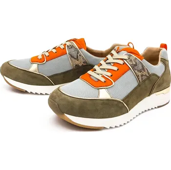 Dámské tenisky Dámské kožené tenisky 9-9-23706-26-770 Caprice multicolor Barva: cactus comb, Velikost: 39