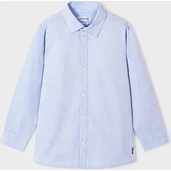 Dětská móda Mayoral společenská košile 146 bílá, modrá barva: modrá, Rozměr: 110