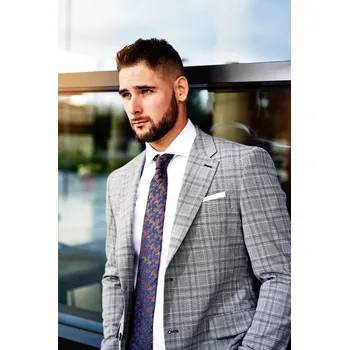 Pánské sako Pánské sako Barva: Šedá, Velikost: 102, Střih: REGULAR FIT