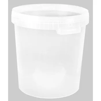 kbelík Vědro transparentní s víkem plast 33 l