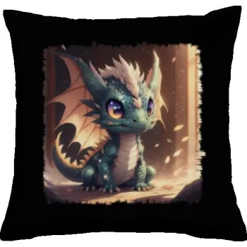 Pánská móda Polštář bavlněný s potiskem malý drak