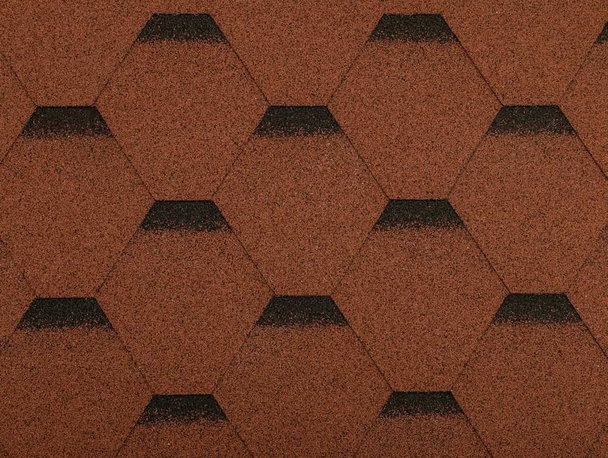 Gutta Asfaltový šindel Guttatec Hexagonal (cena za m2) červená