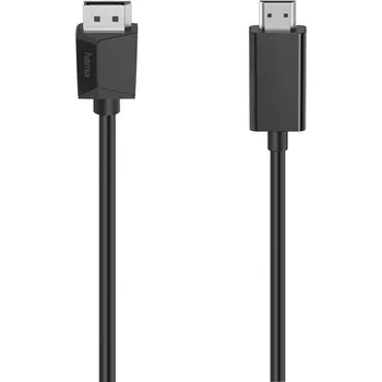 Datový kabel Kabel Hama DisplayPort/HDMI, UHD/4K, 1,5 m - černý
