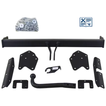 Tažné zařízení GDW tažné zařízení pevné včetně TowTec elektropřípojky 7pólové typová - MITSUBISHI PAJERO IV