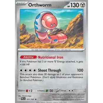 Volný čas Pokémon PAL 151/193 Orthworm - Paldea Evolved Stav: Near Mint, Verze: HOLO