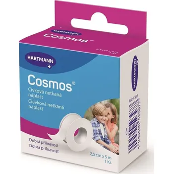 Krytí na ránu COSMOS cívková jemná náplast 2.5cmx5m 1ks