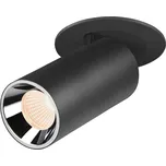 BIG WHITE (SLV) NUMINOS PROJECTOR S stropní zápustné svítidlo, 2700 K, 55d, válcové, černé/chrom 1006929
