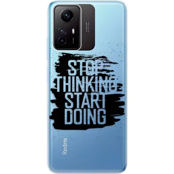 Pouzdro na mobilní telefon Odolné silikonové pouzdro iSaprio - Start Doing - black - Xiaomi Redmi Note 12S