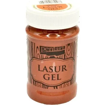 Speciální výtvarná barva Lazurový gel PENTART 100ml - mahagon