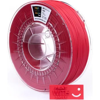 Filament Print with smile ABS - cherry red 1,75; 0,5 kg