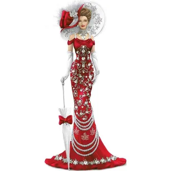 Diamantové malování Diamantové malování - Dáma v červených šatech - č. 37 30 x 60 cm