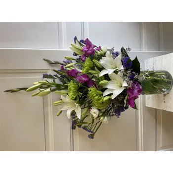 Smuteční dekorace Smuteční kytice - bílé lilie